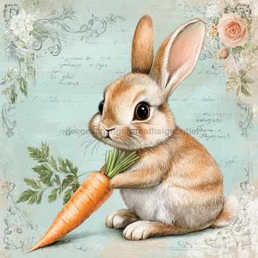 Easter Rabbit Sign, DCO-13275, Sign For Wreath, 10x10